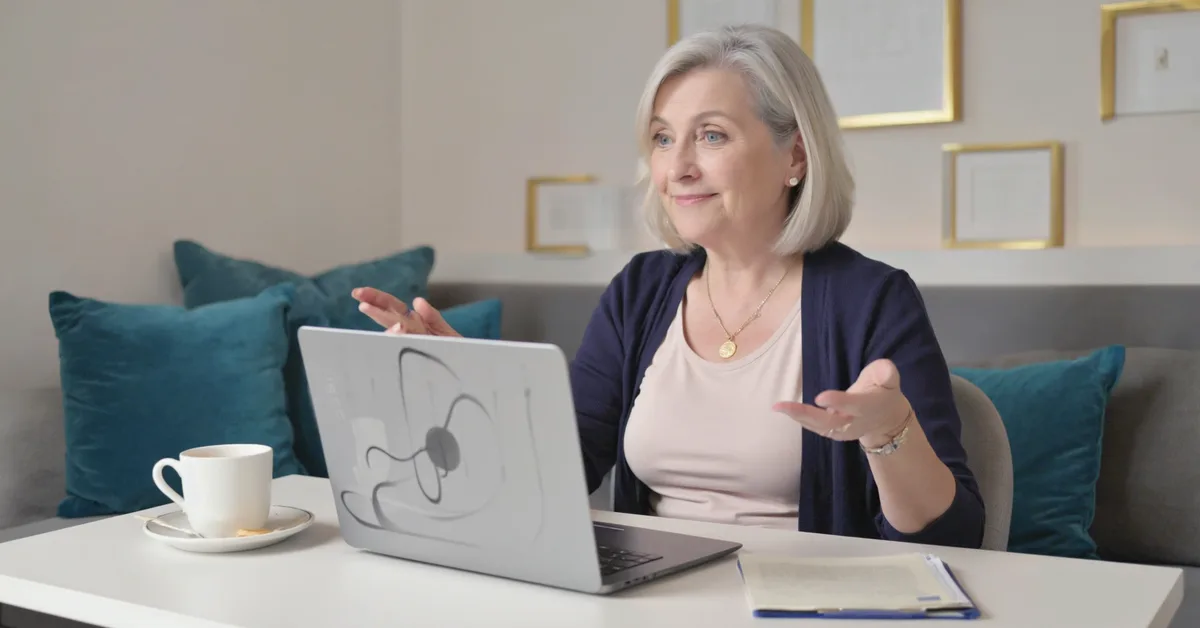 Irish woman enjoying consultation booking β Slimbr weight-loss support