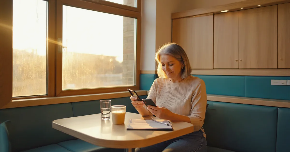 Irish woman enjoying morning routine β Slimbr weight-loss support