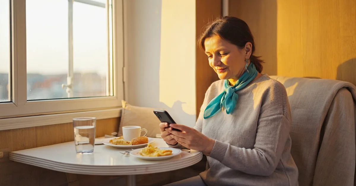 Irish woman enjoying morning routine β Slimbr weight-loss support