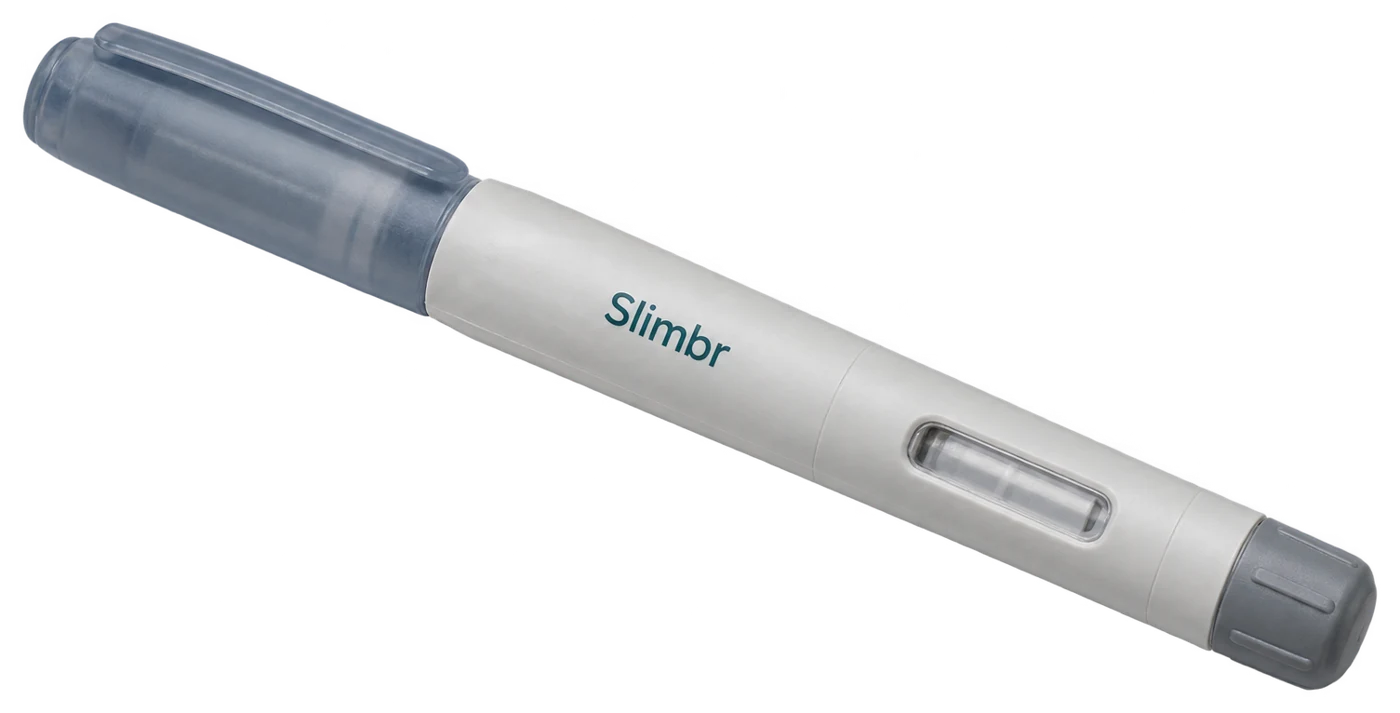 A Slimbr pen, cap on